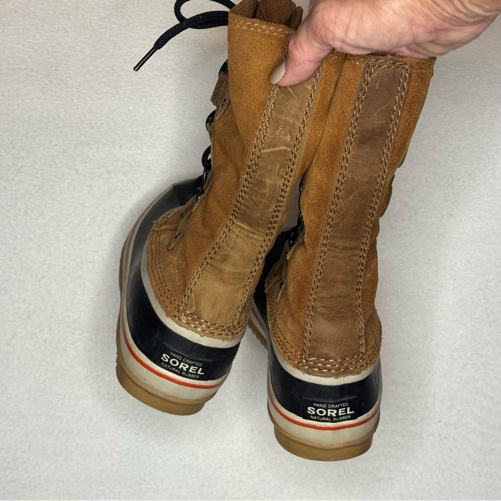 Sorel Women’s Joan of Ark Snow Boots Sz 7 Leather/Rubber - Picture 5 of 8